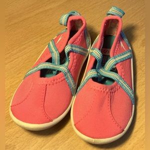 Speedo Toddler Girls Sz Small Water Shoes Pink Mary Jane Swimming Beach Slip On